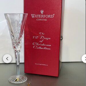WATERFORD CRYSTAL 12 DAYS OF CHRISTMAS CHAMPANGE FLUTES
